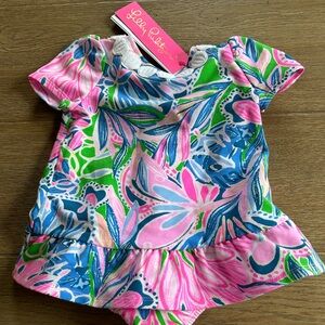 Lilly Pullitzer baby girl dress & bloomers! NTWO! 3-6 months